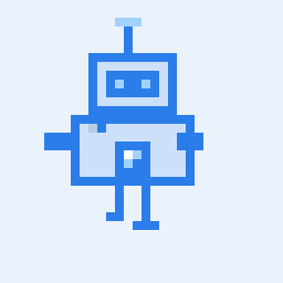 Forager agent · Indigo body, Amber wings, Ember eyes